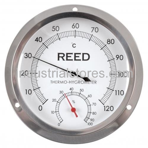 Reed TH600 Hygromter Thermometer 5" Dial