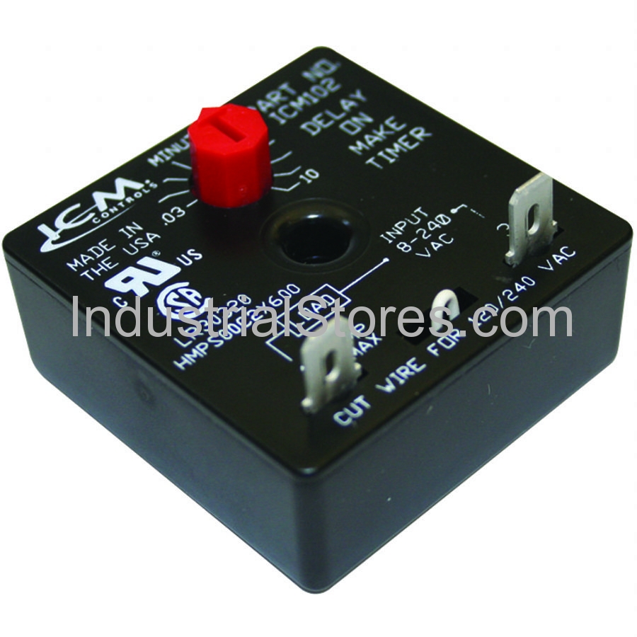 ICM Controls ICM102 .1-600-second Delay On Make Timer