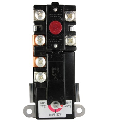 Rheem SP8294 Electric Water Heater Thermostat 2-Pole High Limit 190F Manual Reset