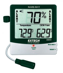 Extech 445815-NISTL Hygro-Thermometer Humidity Alert with Dew Point and NIST Traceable Certificate