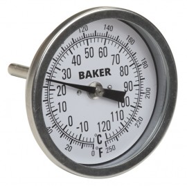 Baker T30025-550 Bimetal Thermometer 50 to 550F (0 to 260C)