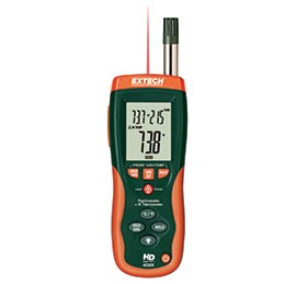 Extech HD500-NIST Psychrometer with InfraRed Thermometer with NIST Traceable Certificate