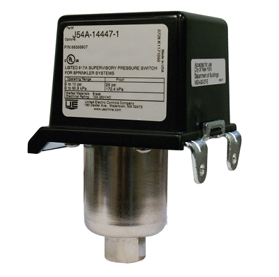 United Electric J54S-144/1520 Pressure Switch SPDT Internal Hex Adjustment with No Reference Dial 0-20 PSI 1/4" NPT Adjustable Deadband