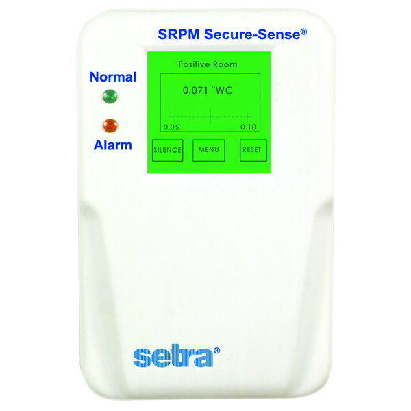Setra SRPM0R1WBA2E Room Pressure Monitor [+/- 0.1" W.C.]
