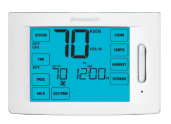 Braeburn 6400, 7 Day, 5-2 Day Thermostat w/ Humidity Control (4H/2C)