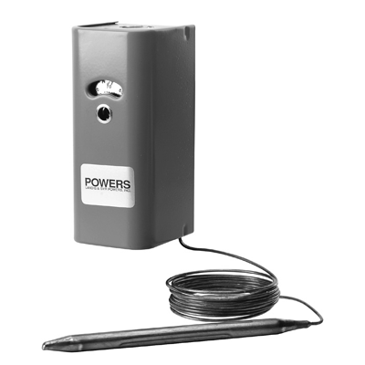 Siemens Building Technology 141-0520 Electric Line Voltage Remote Bulb Thermostat (50F to 130F)