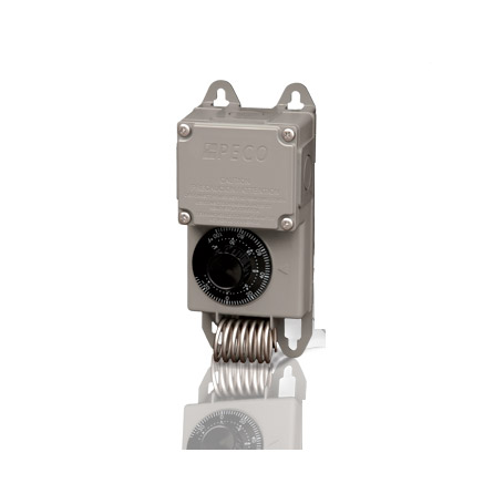 Peco TF115-001 Industrial Weather-Proof Control Thermostat 40F-110F Nema4X Stainless Steel SPDT Coiled Bulb