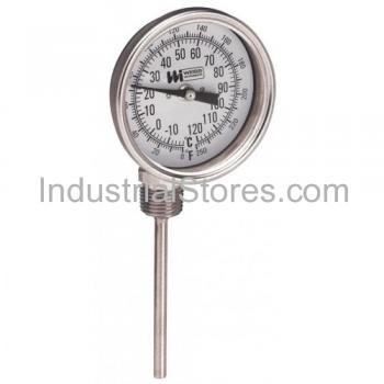 Weiss 3RBMS4-250 Thermometer 3" Dial 4" Stem 1/2" Npt (0 to 250F)