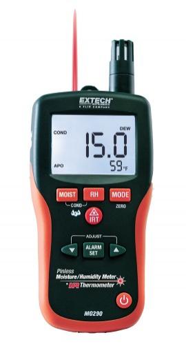 Extech MO295 Pinless Moisture Meter with Memory Plus IR Thermometer