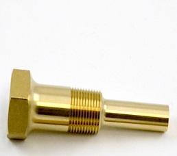 Trerice 3-4FA2 Industrial Thermowell 3/4" NPT 3-1/2" Stem 1" Extension Brass