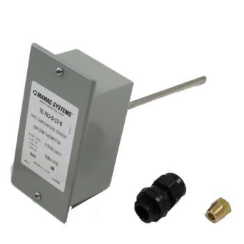 Mamac TE-703-D-17-B-2 Immersion Temperature Sensor 20K NTC 6" Probe 1/4"